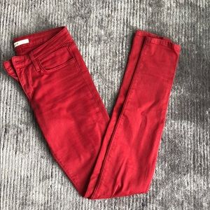 Joes jeans red denim size 26